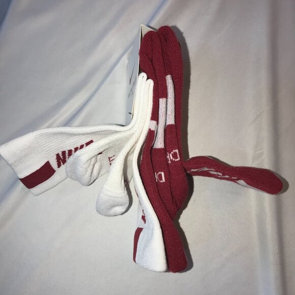 Nike Alabama Crimson Tide Football Crew Socks SX7923-990 Home/Away 2 Pair W 4-6 - Picture 3 of 9